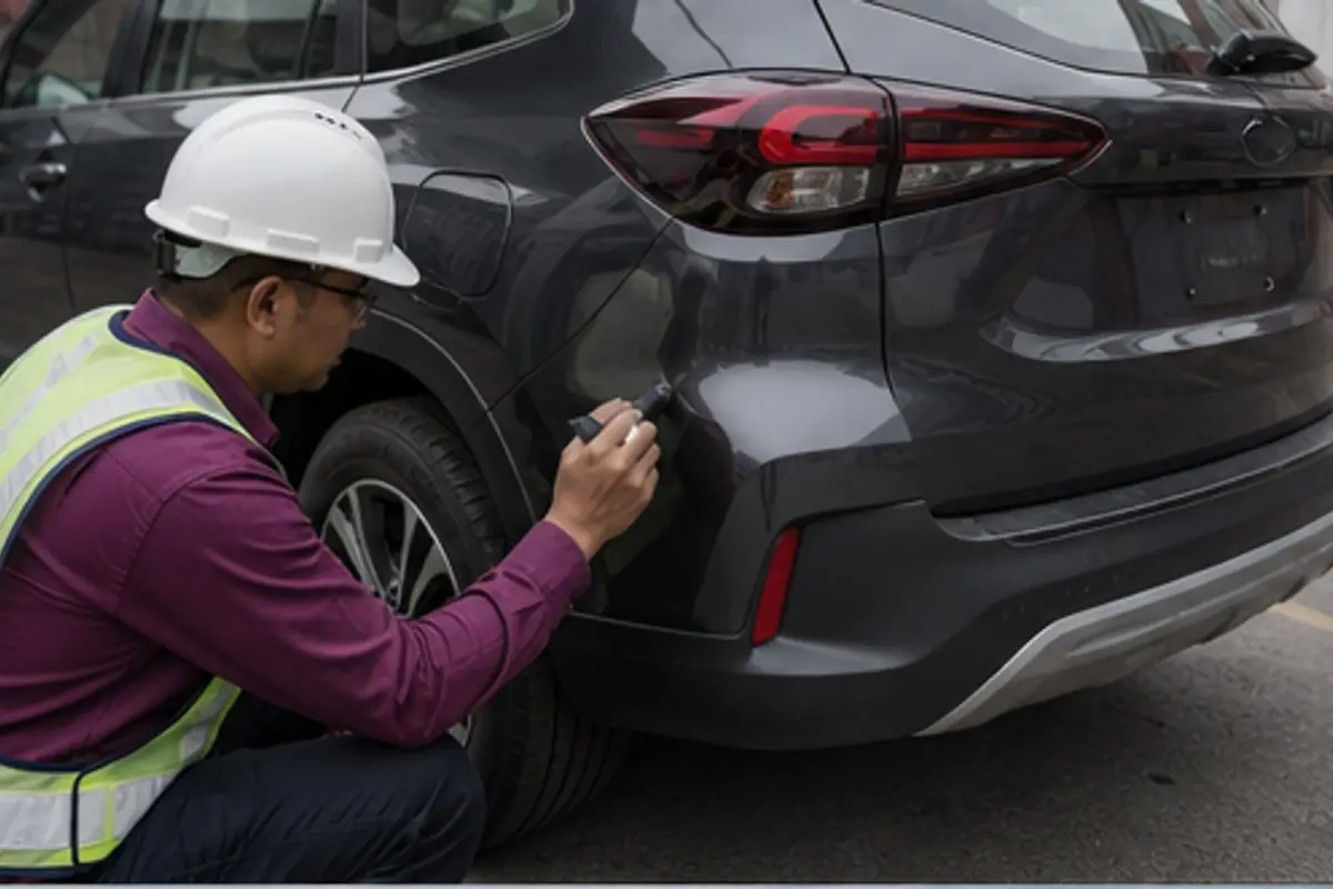 Plat kanan belakang